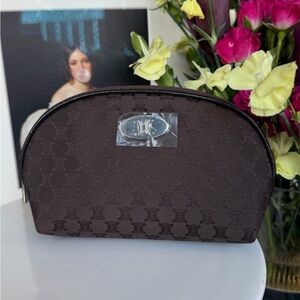 CELINE Vintage Unused Triomphe Cosmetic Pouch